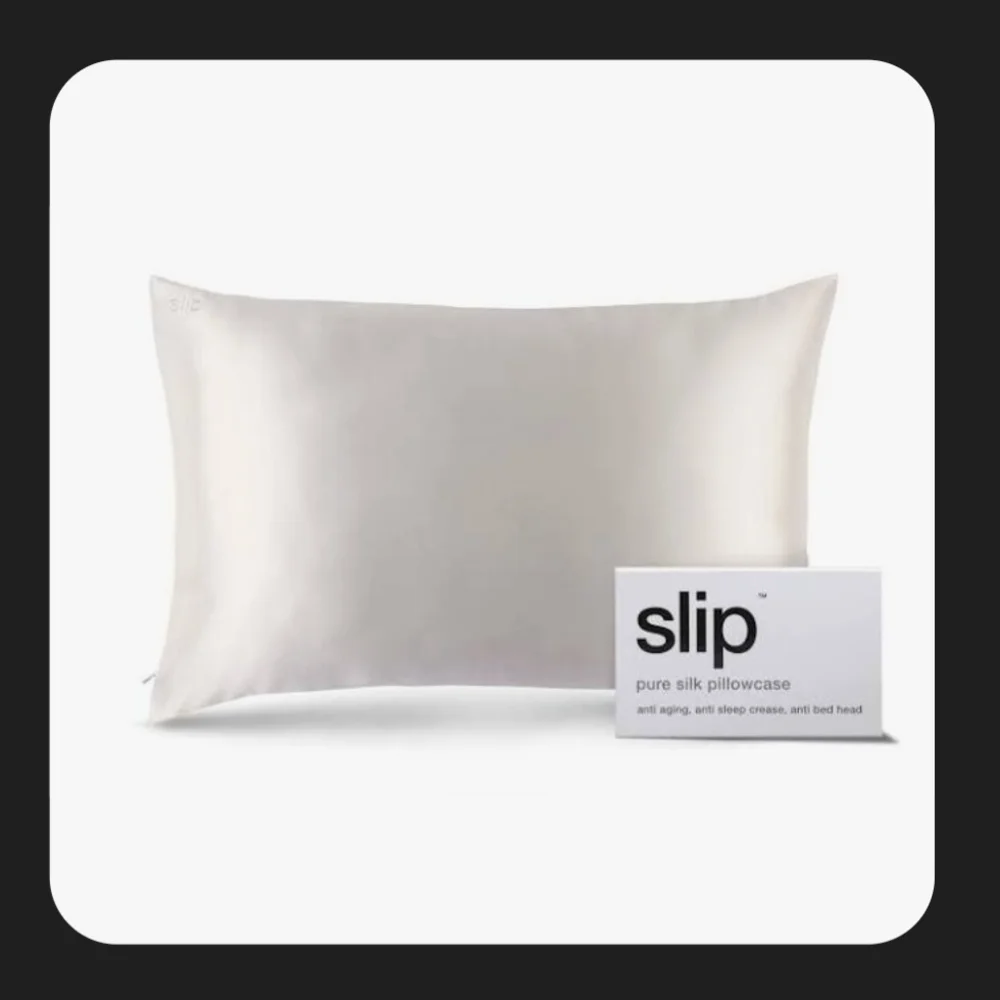 Slip Silk Pillowcase - Elegant White - Picture 1 of 5